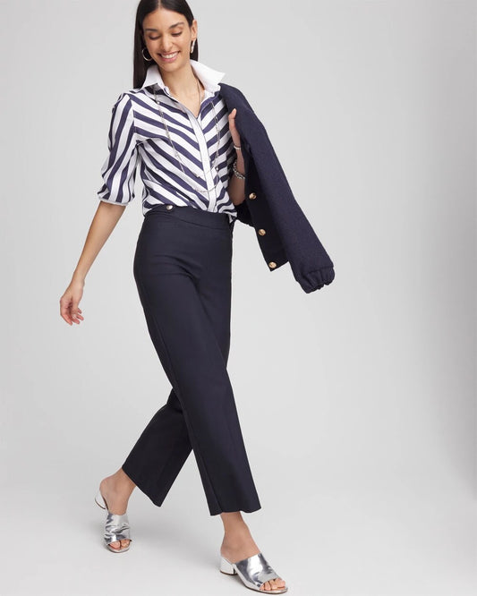Brigitte Wide-Leg Cropped Pants