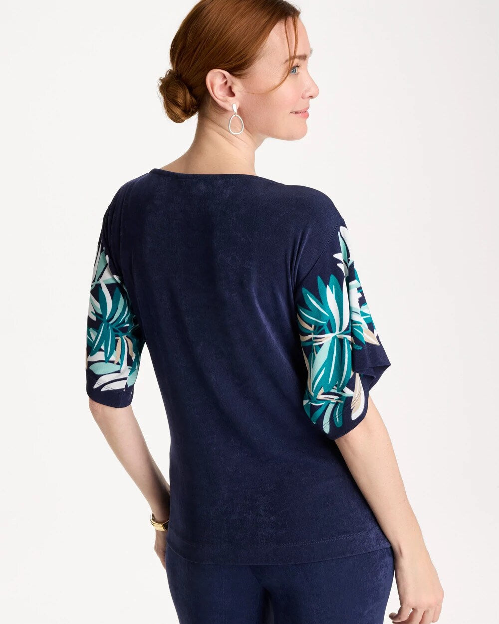 Travelers Printed Kimono Sleeve Top