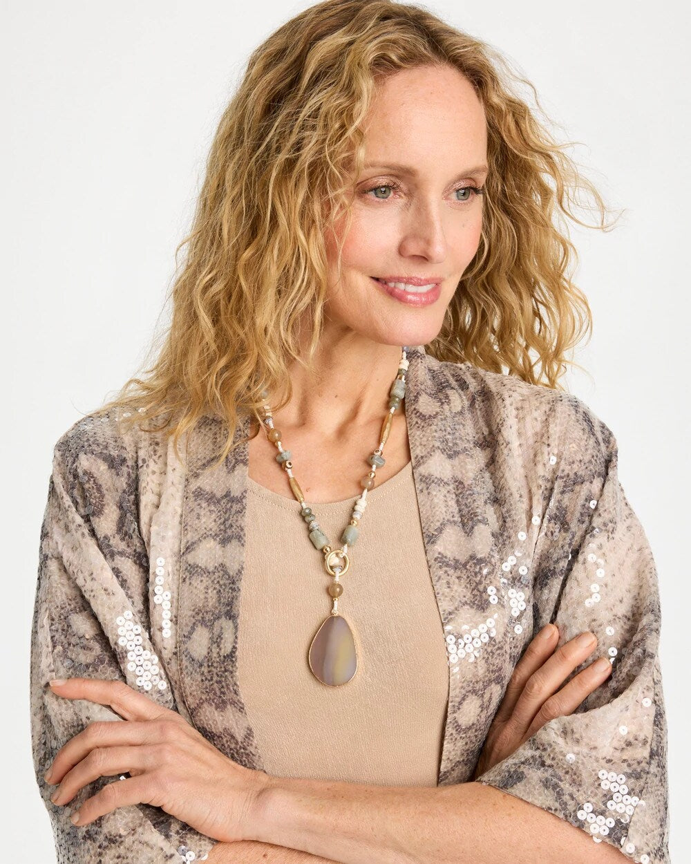 Genuine Stone Y-Necklace