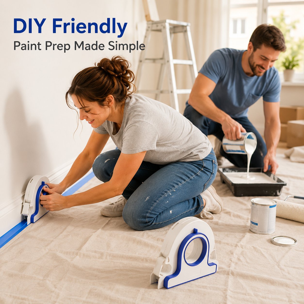 High-efficiency Painter Masking Tape Applicator