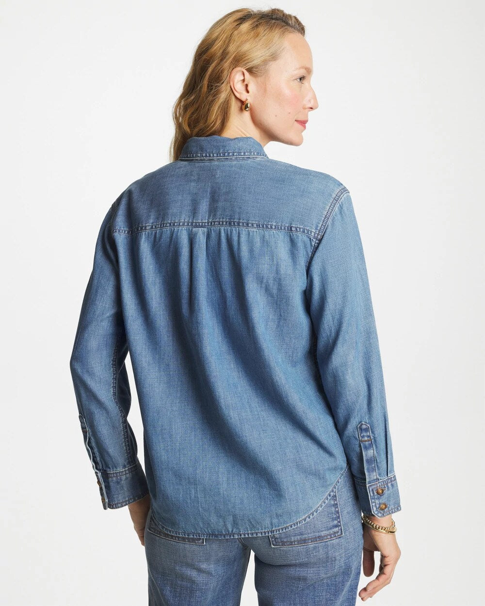 Classic Collared Tencel Shirt