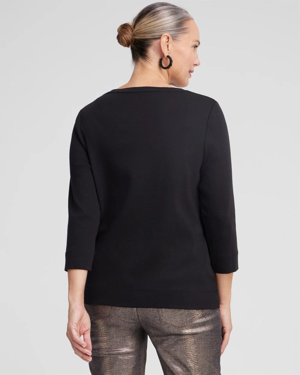 3/4 Sleeve V-Neck Tee