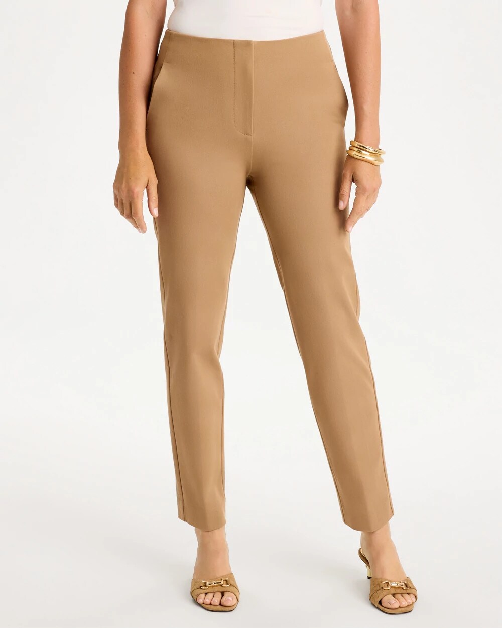 Soft-Stretch Twill Hollywood Waist Pants