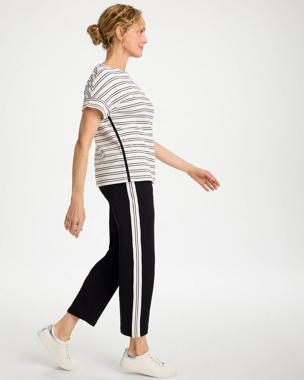 Zenergy French Terry Striped Crops