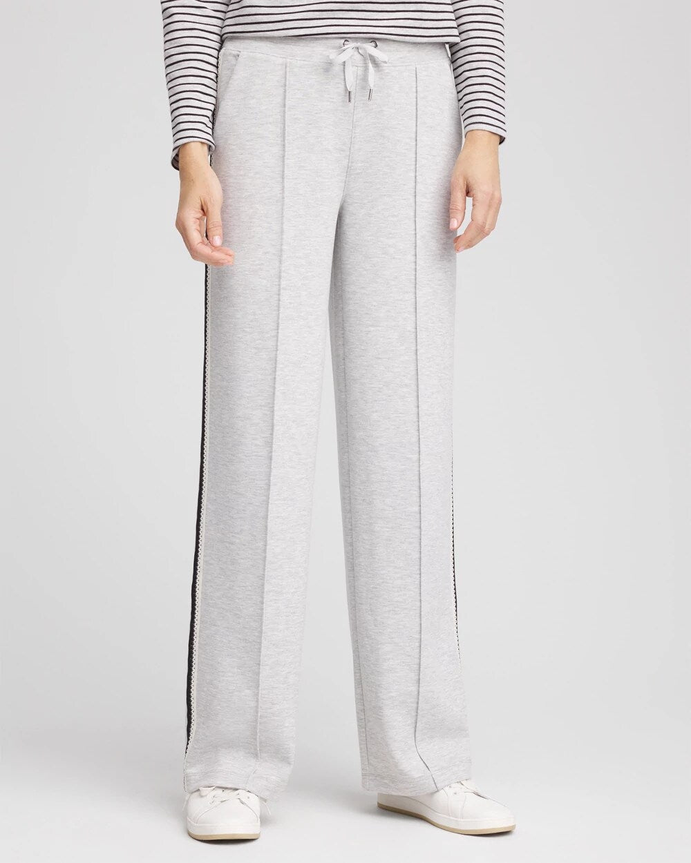 Zenergy Double-Knit Lattice Trim Pants