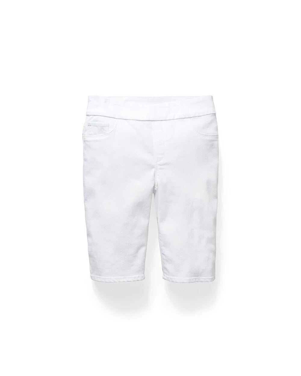 No-Stain Pull-On Denim Shorts