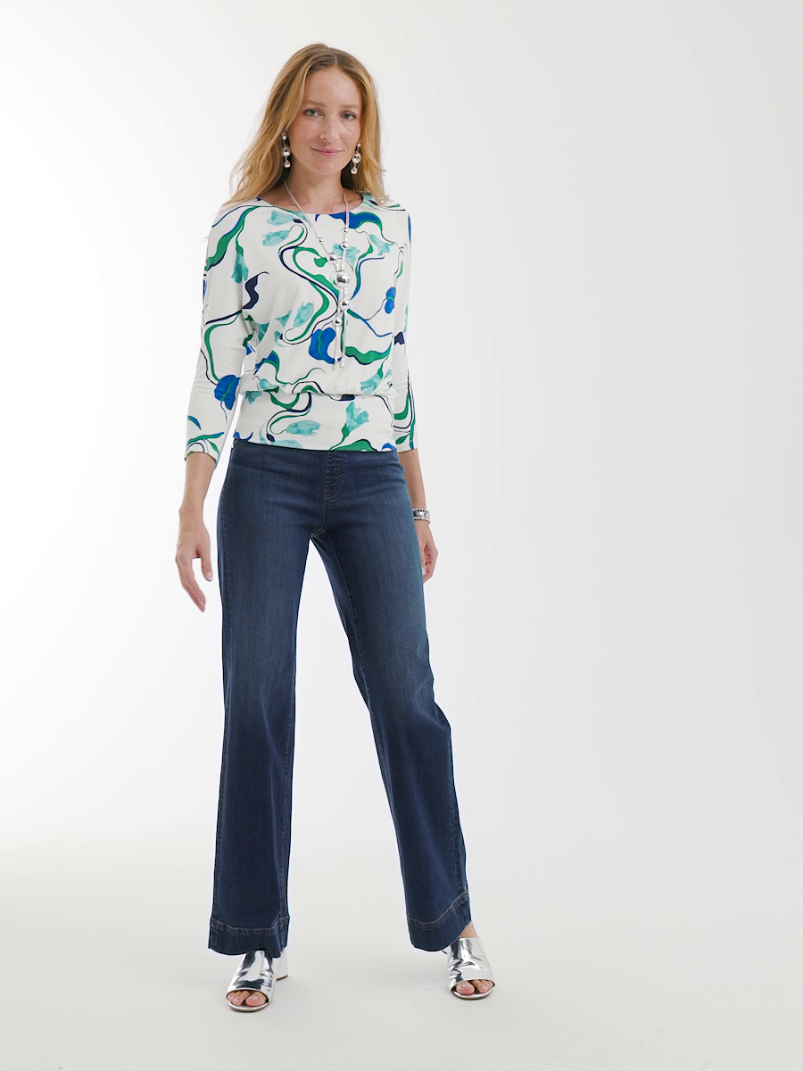 Pull-On Relaxed Leg Jeans