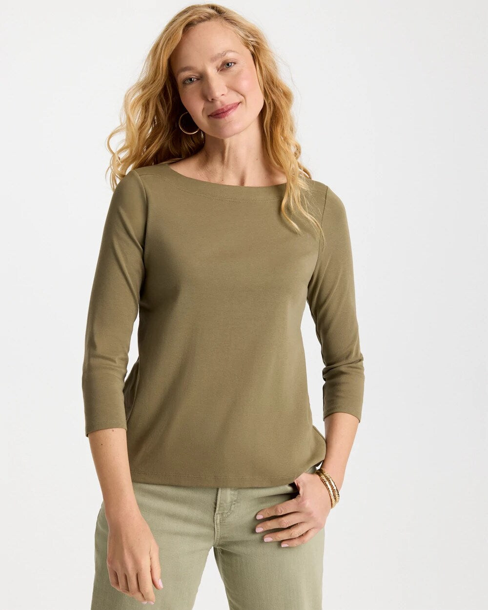 Pima 3/4 Sleeve Tee