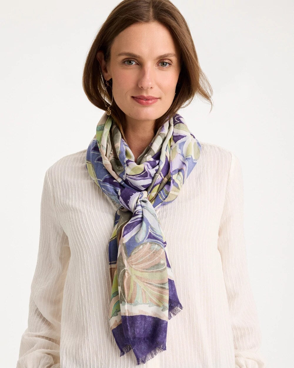 Printed Oblong Scarf