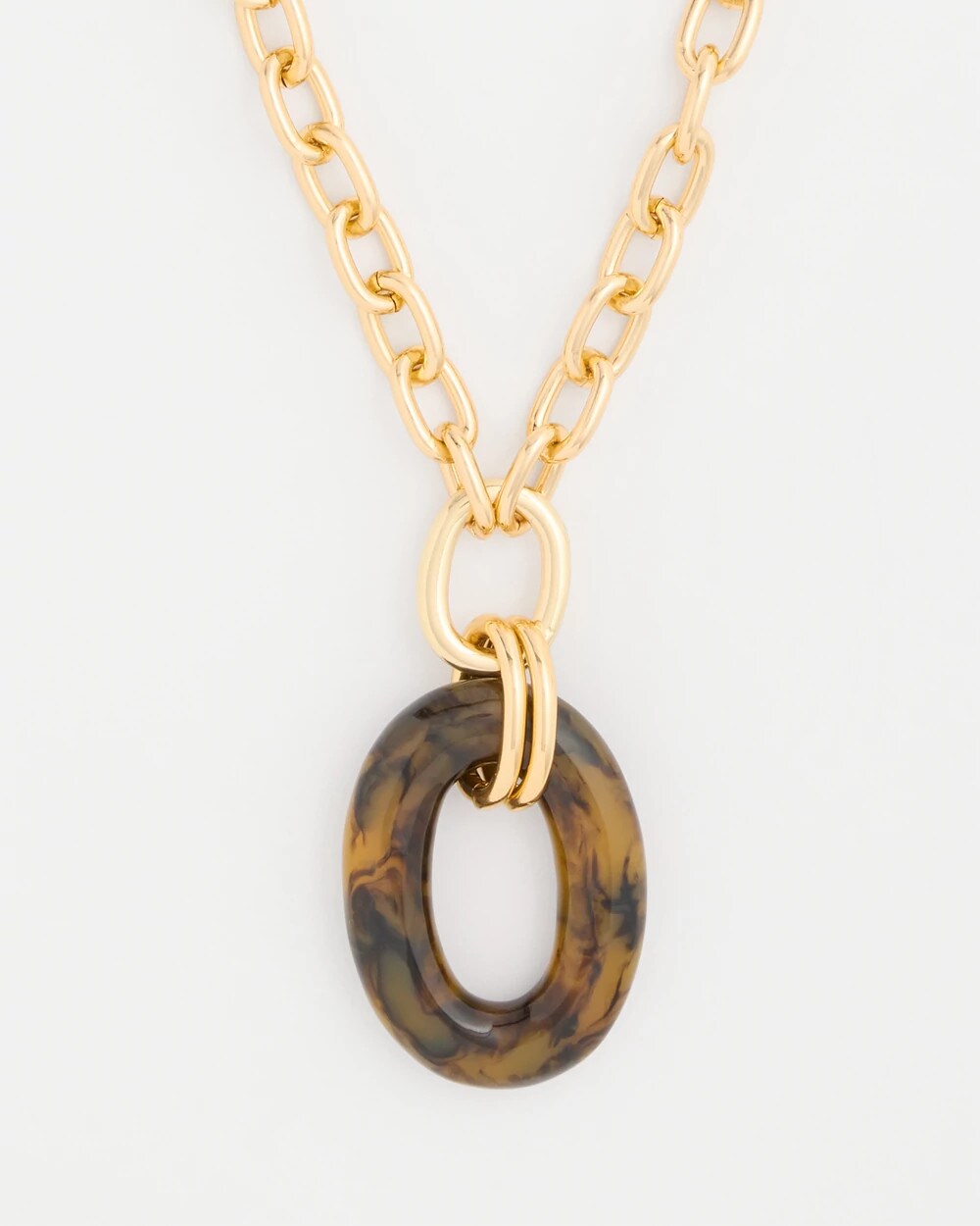 Short Tortoise Pendant Necklace