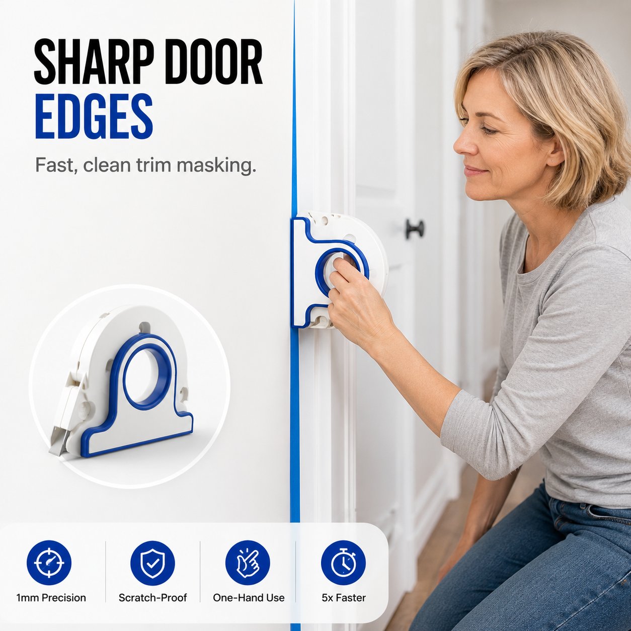 High-efficiency Painter Masking Tape Applicator
