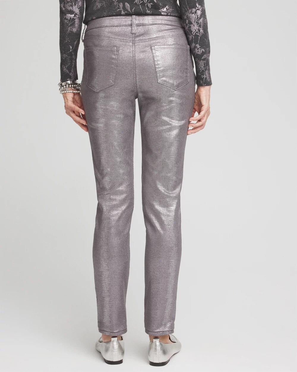 Girlfriend Coated Ankle Jeans