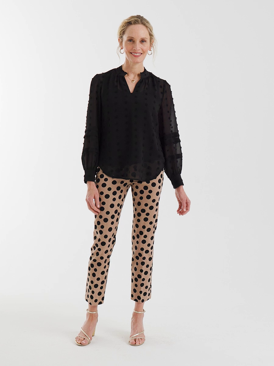 Global Dot Brigitte Crop