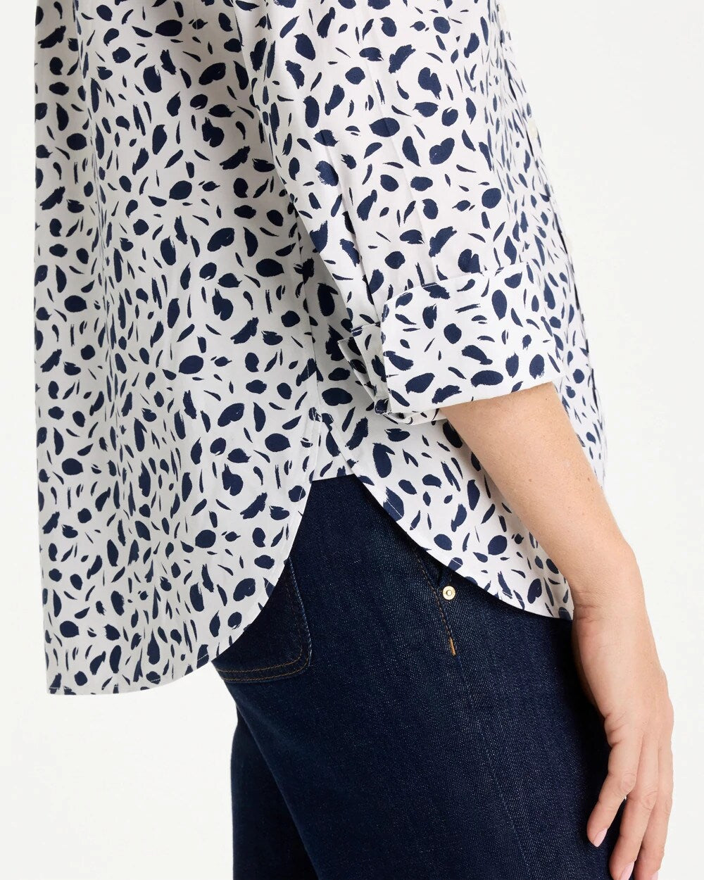 No Iron Stretch Printed Shirt