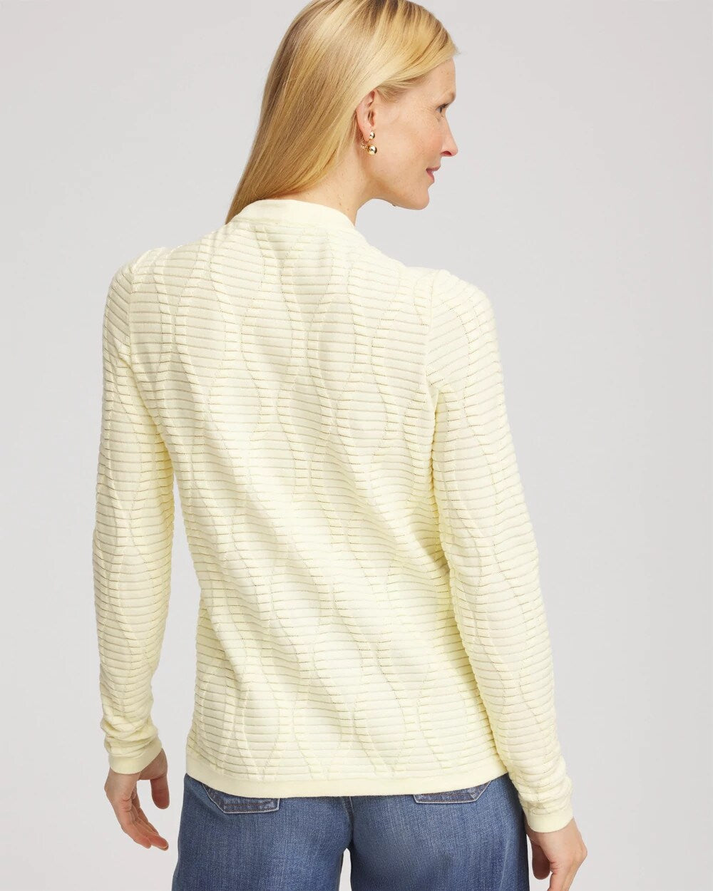 Button Shoulder Crewneck Pullover