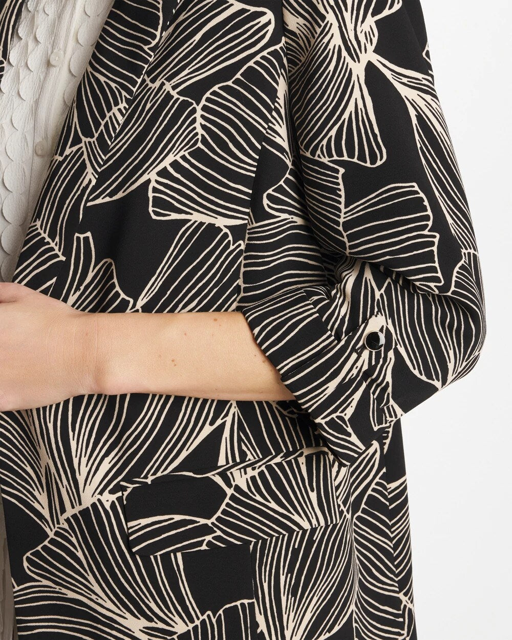 Ginkgo Crepe Blazer