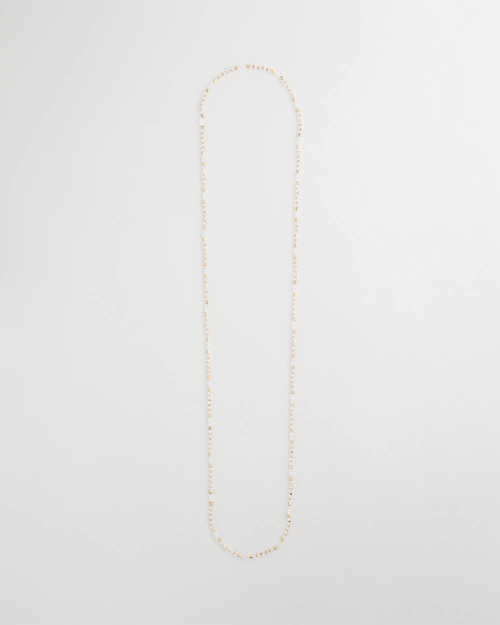 Sea Foam Long Single-Strand Necklace