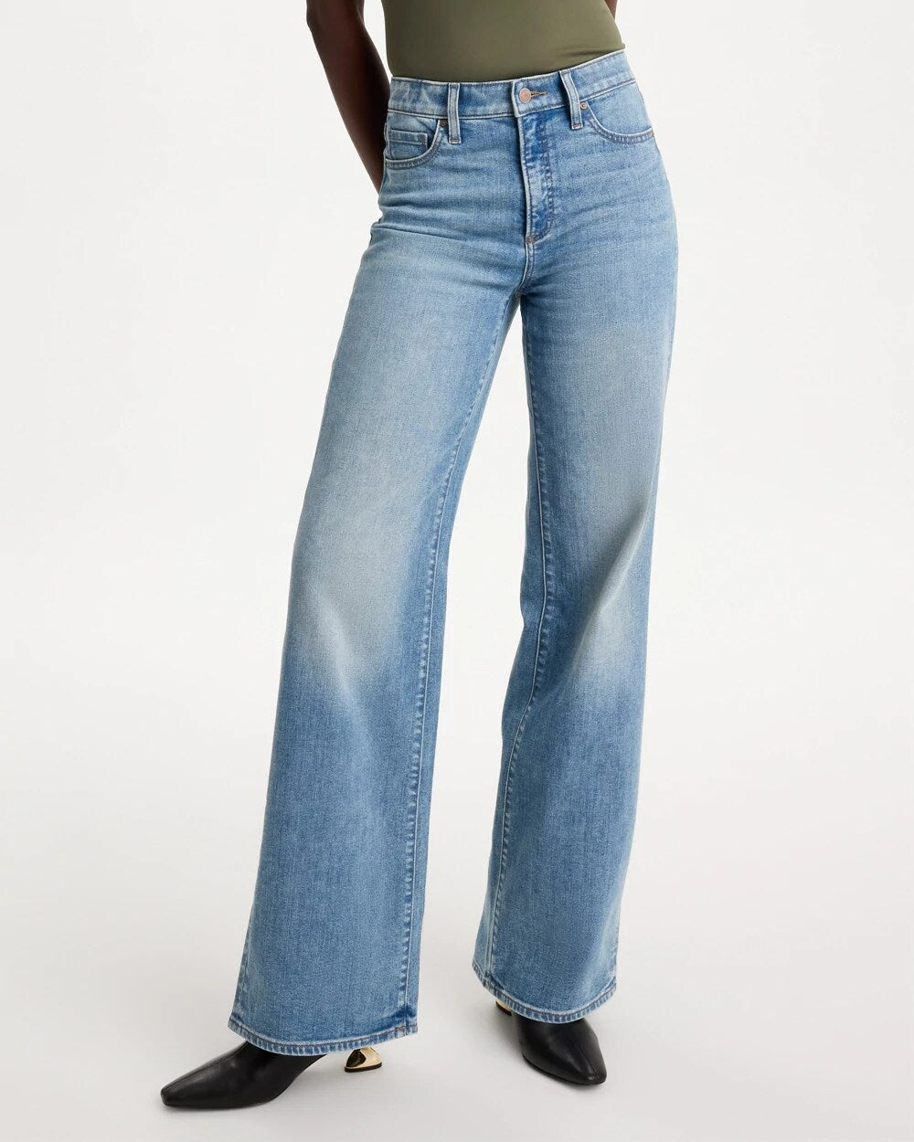 High-Rise Wide-Leg Jeans