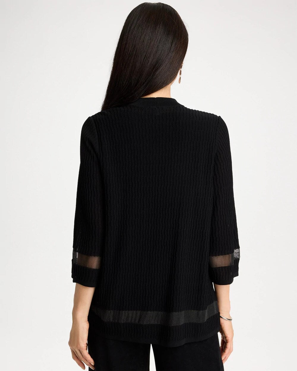 Travelers Sheer Stripe Cardigan