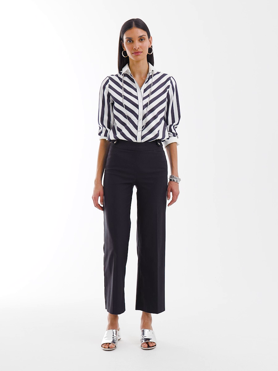Brigitte Wide-Leg Cropped Pants