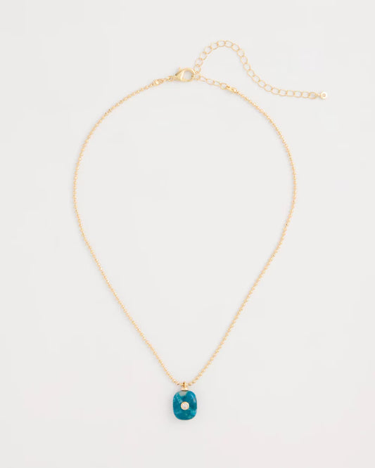 Genuine Jade Stone Pendant Necklace