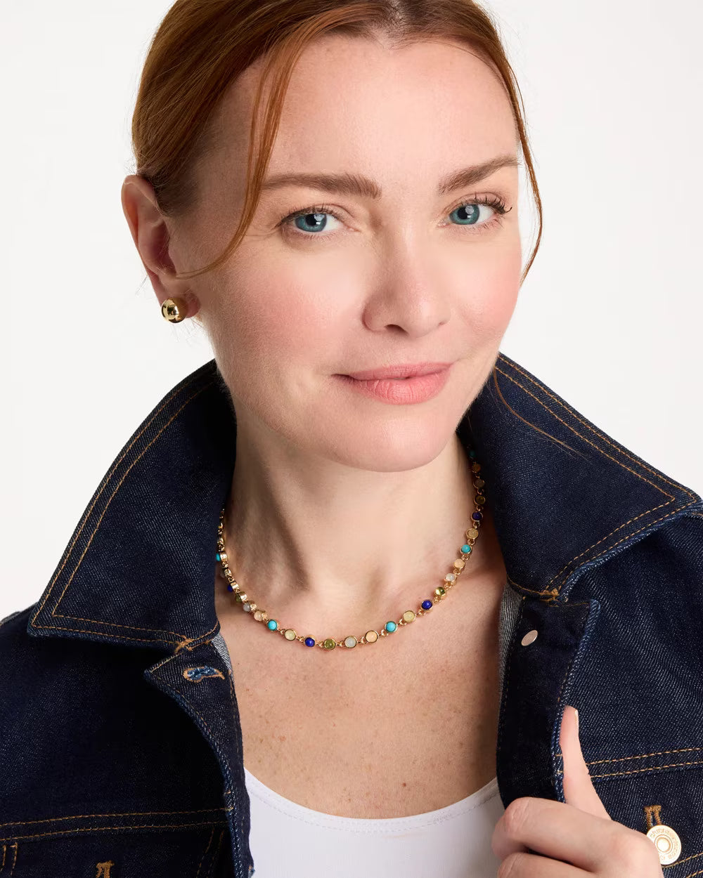 Multi-Color Tennis Necklace