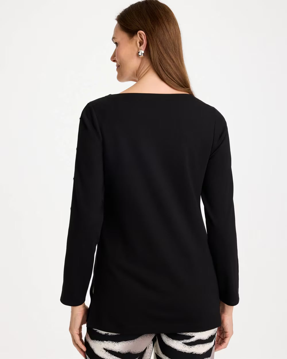 Ponte Button Sleeve Tunic