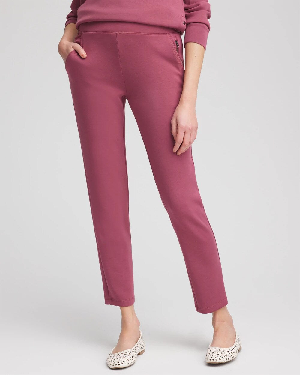 Zenergy Scuba Tapered Ankle Pants