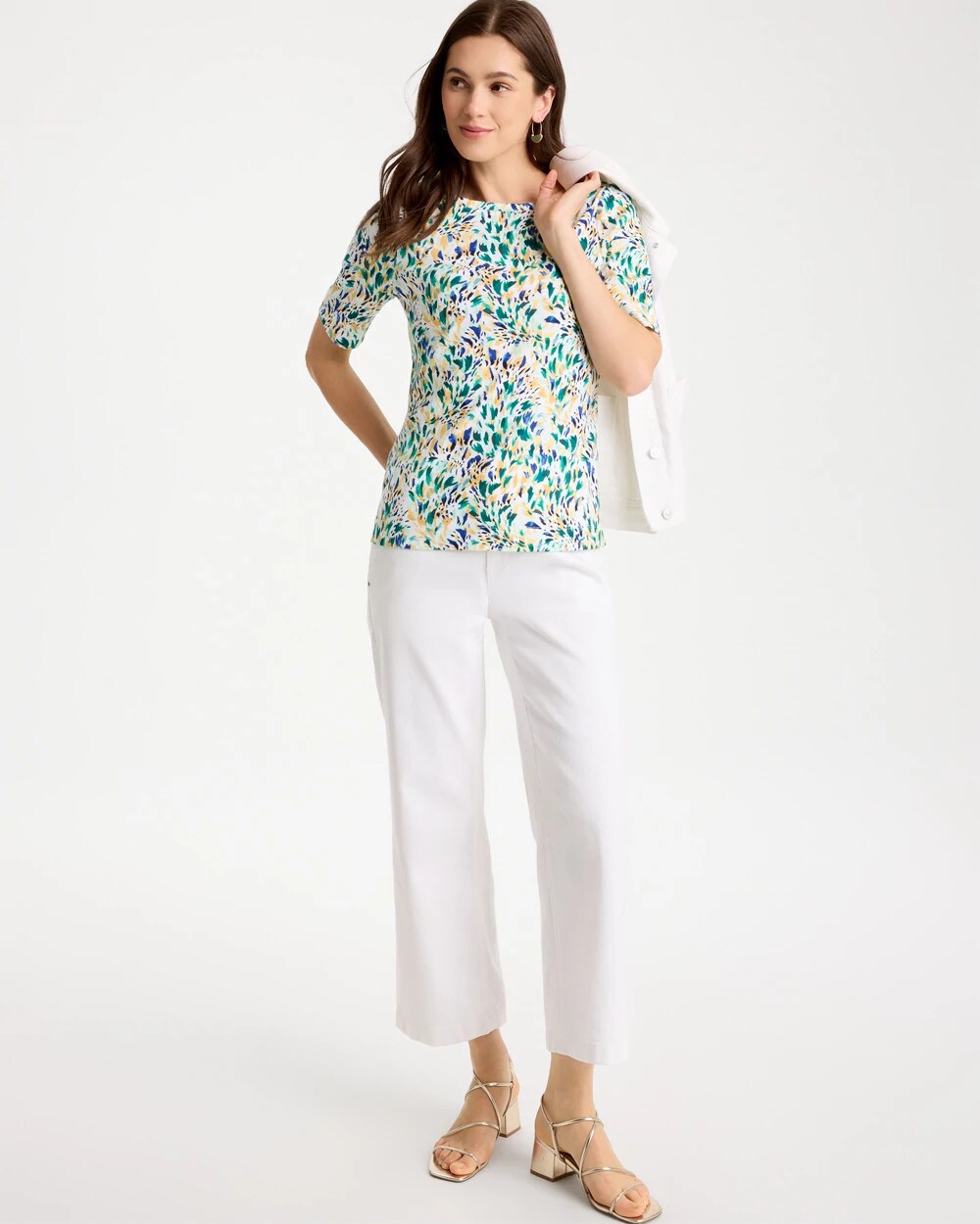Leafy Swamp Pima Elbow Sleeve Tee