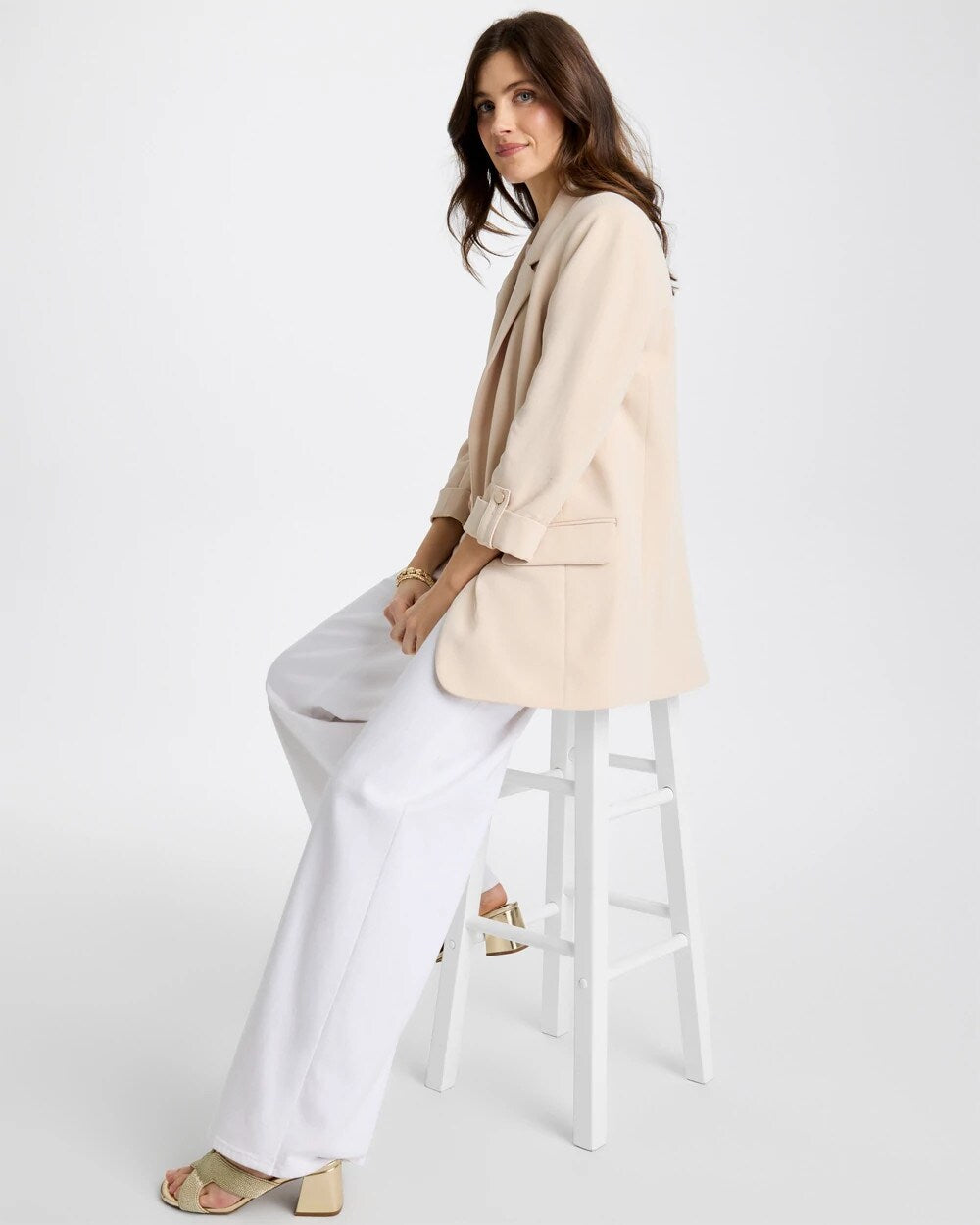Boyfriend Crepe Blazer
