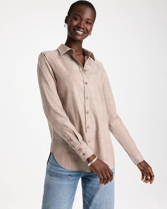 No Iron Stretch Animal Jacquard Shirt