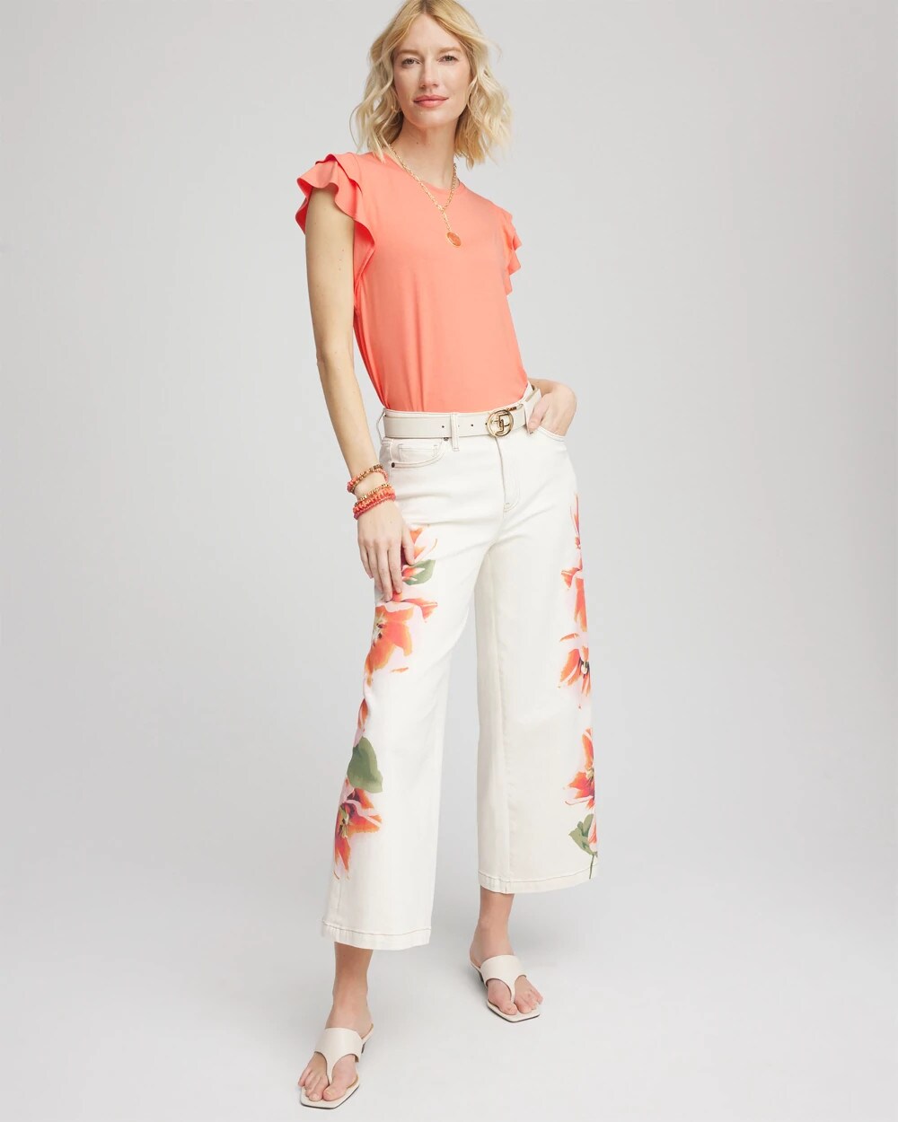 Touch of Cool Flutter Sleeve Tee