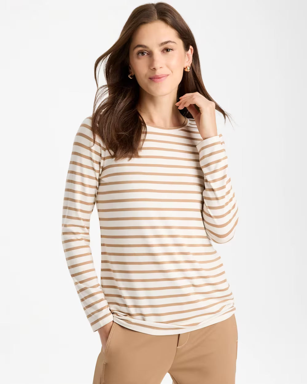 Touch of Cool Striped Layering Tee