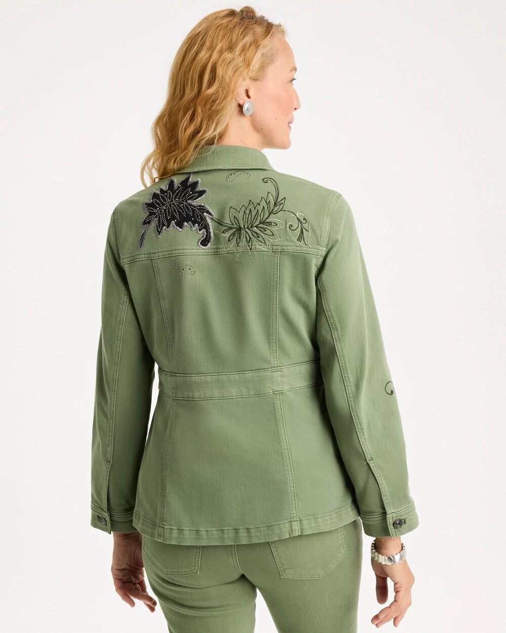 Embellished Utility Field Jacket