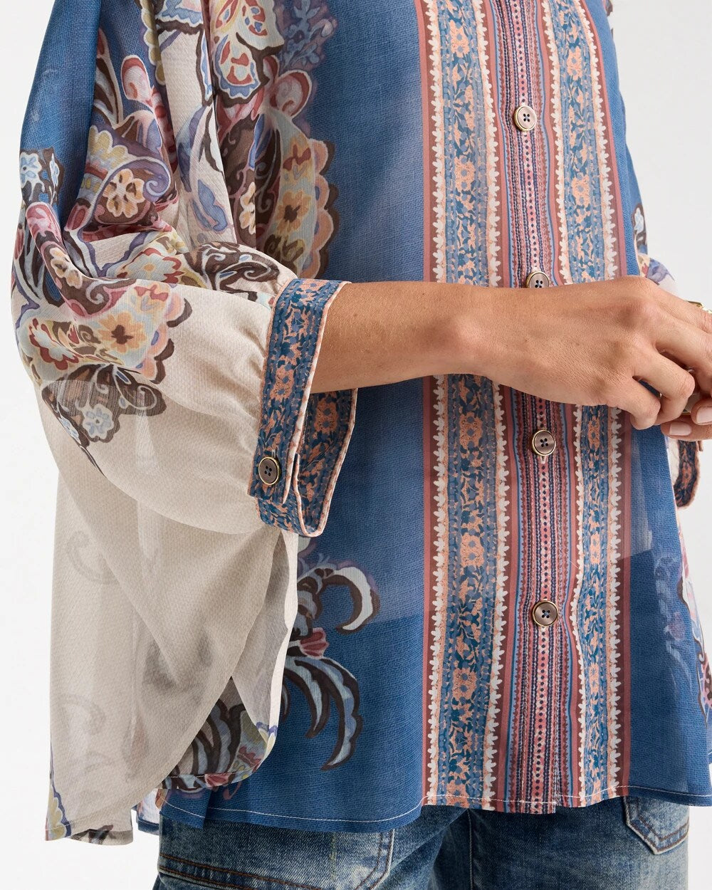 Collared Button Down Poncho