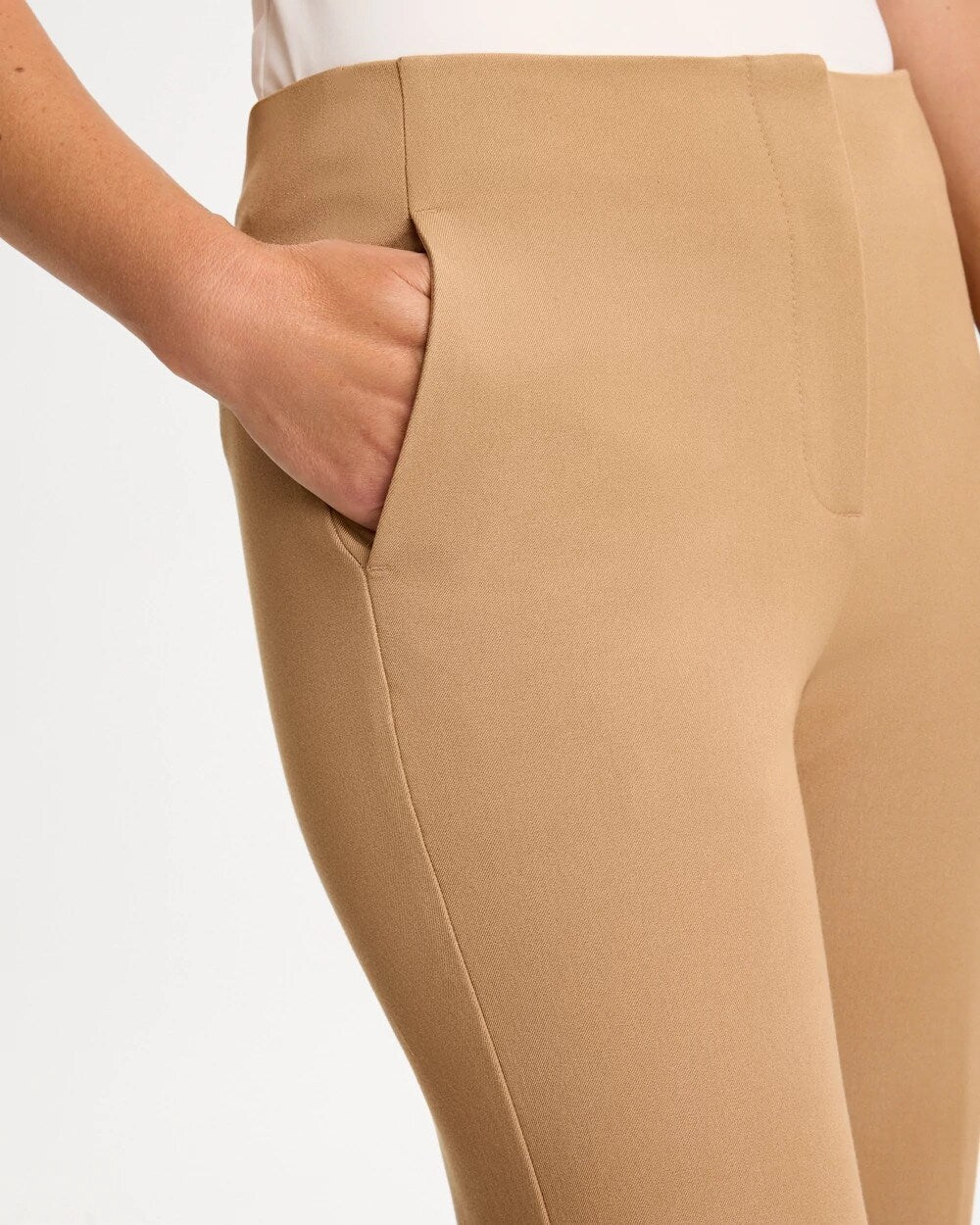 Soft-Stretch Twill Hollywood Waist Pants
