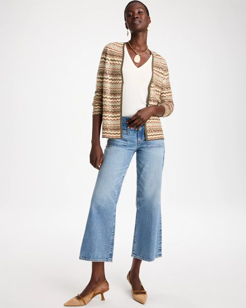 Touch of Cool V-Neck Layering Tee