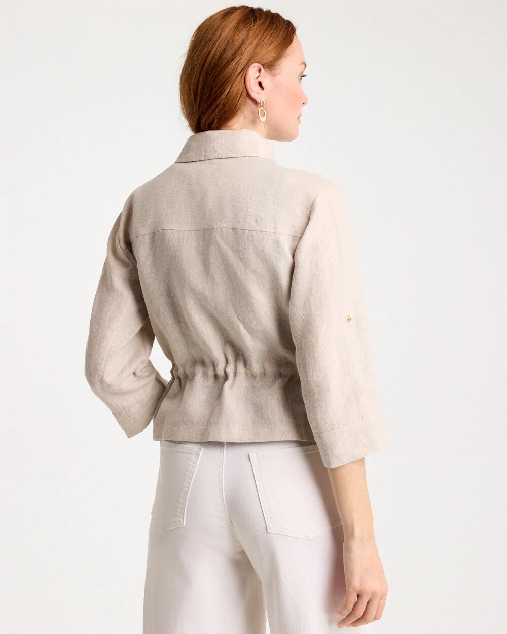 Linen Cargo Jacket