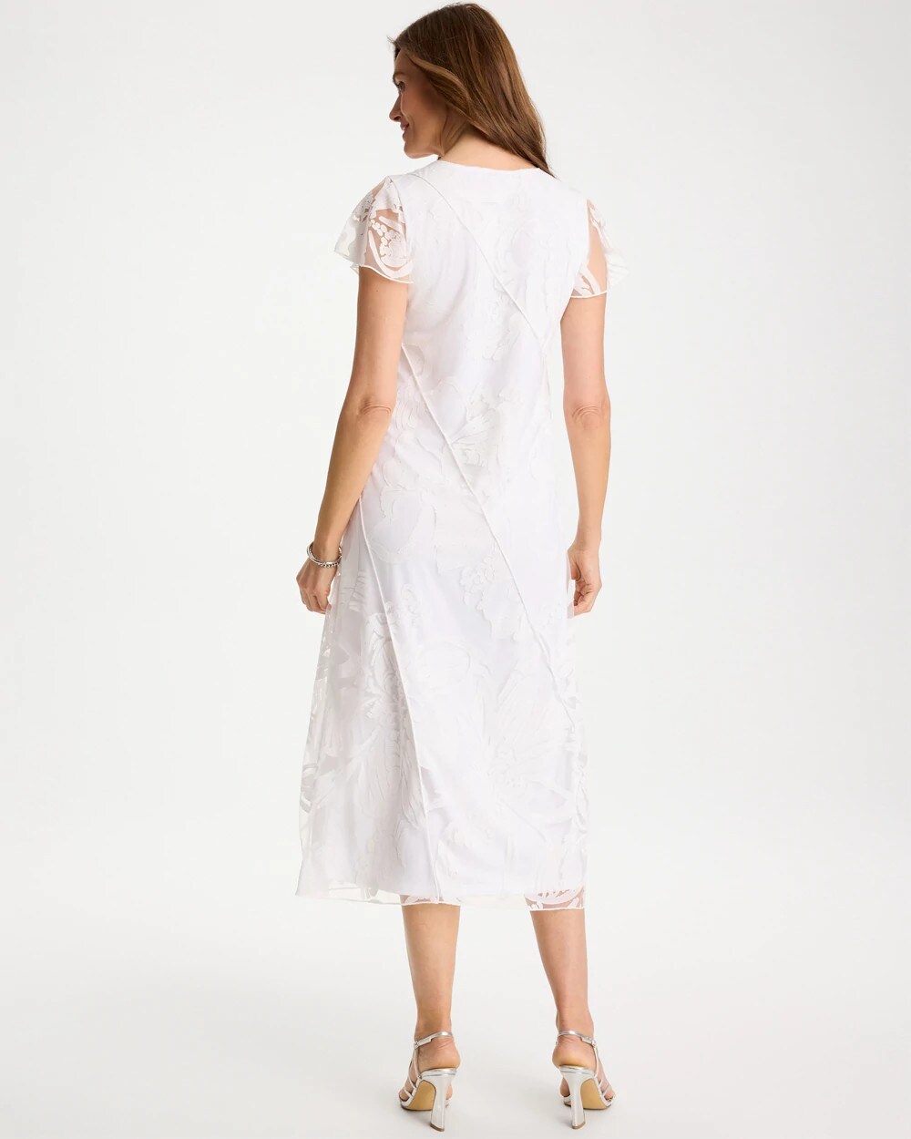 Knit Burnout Floral Dress