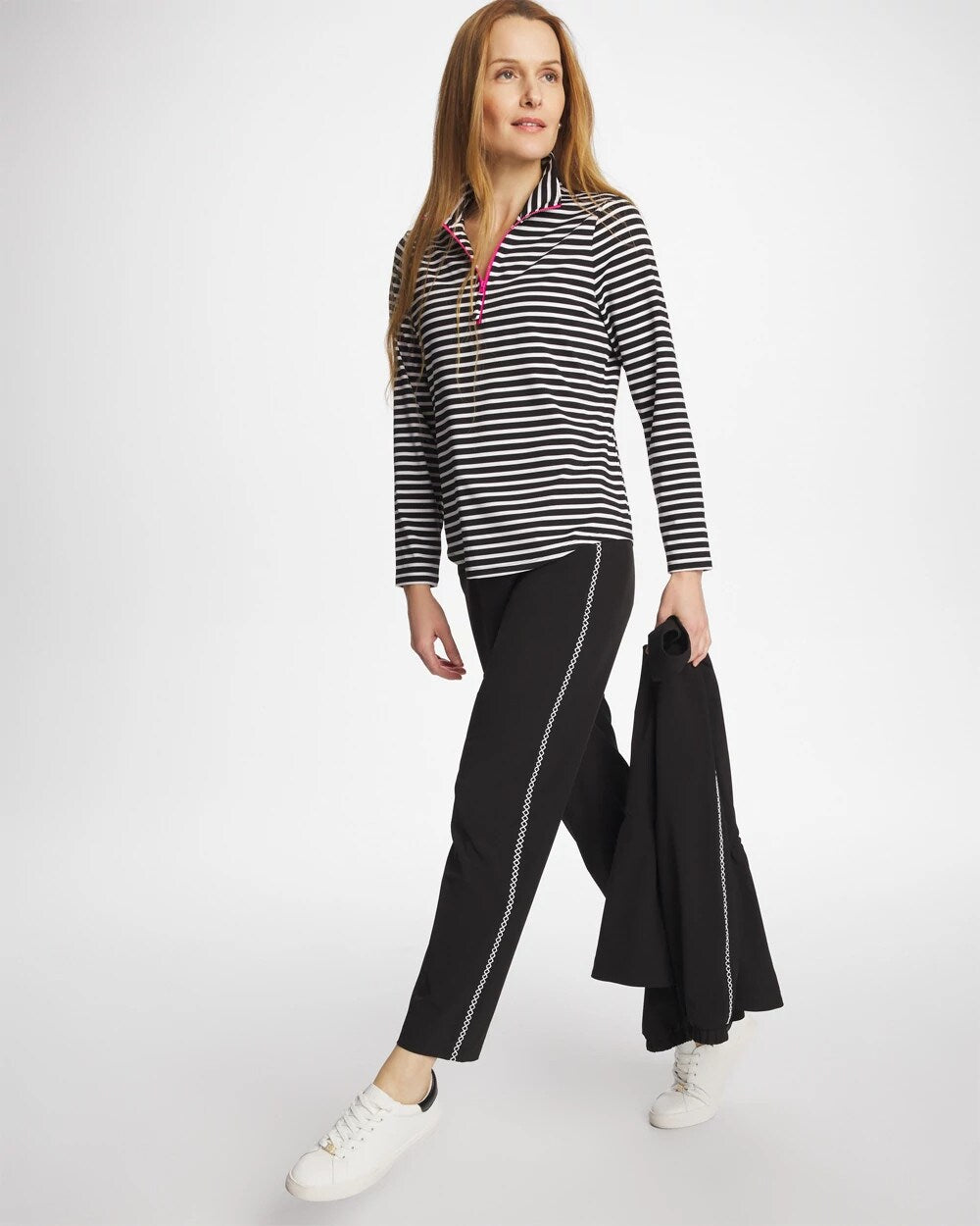 Zenergy UPF Lattice-Trim Ankle Pants