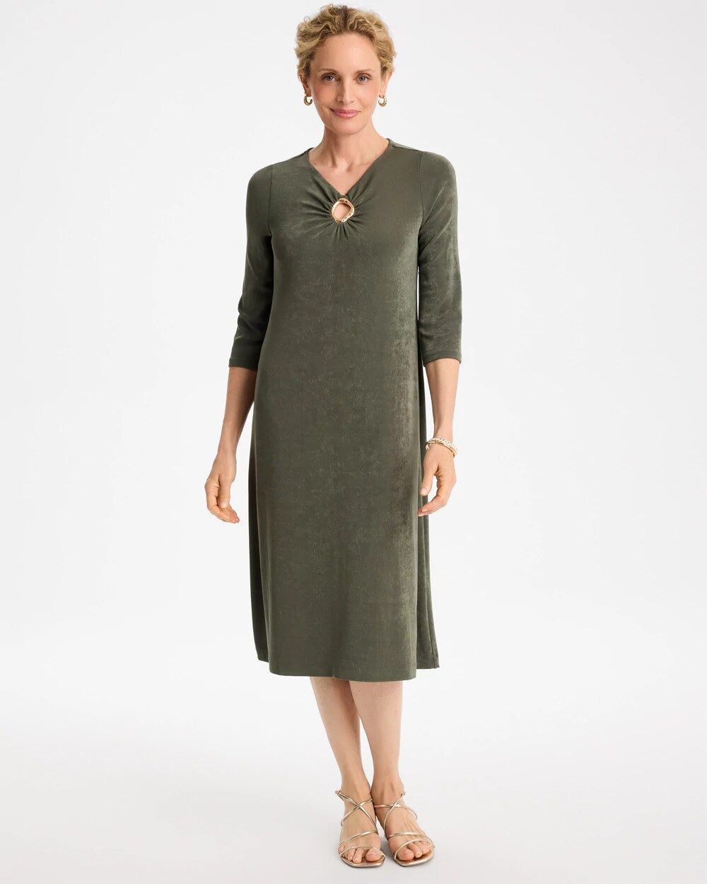 Travelers Hardware 3/4 Sleeve Dress