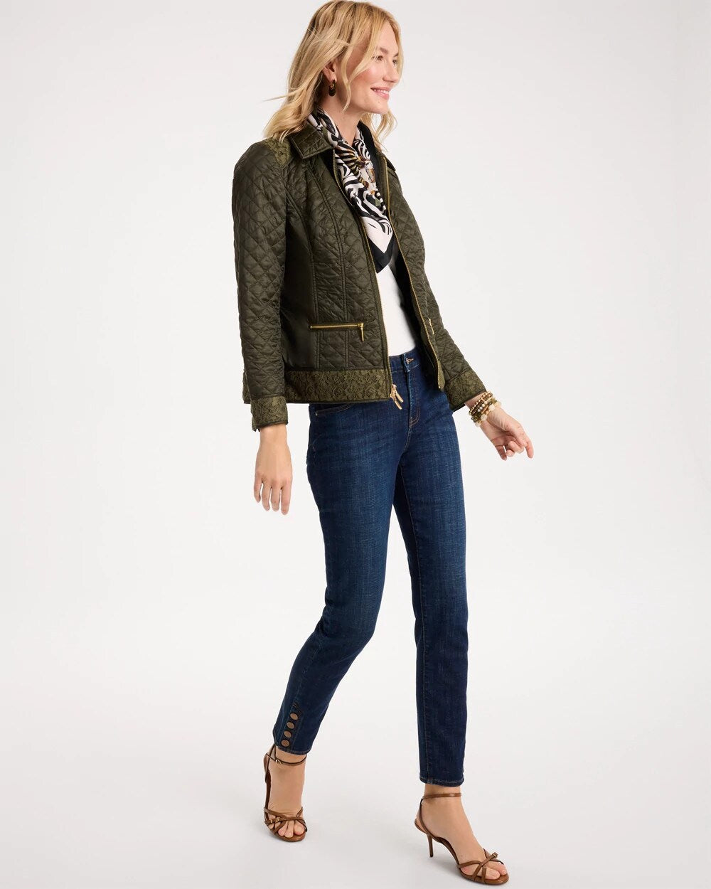 Quilted Long-Sleeve Jacket