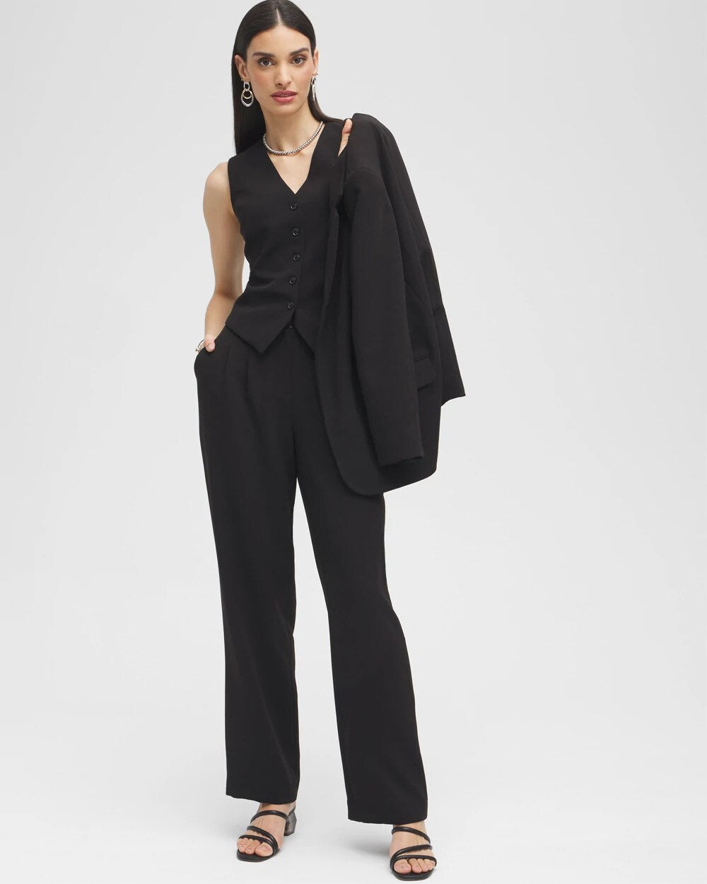 Black Label Pleated Trousers
