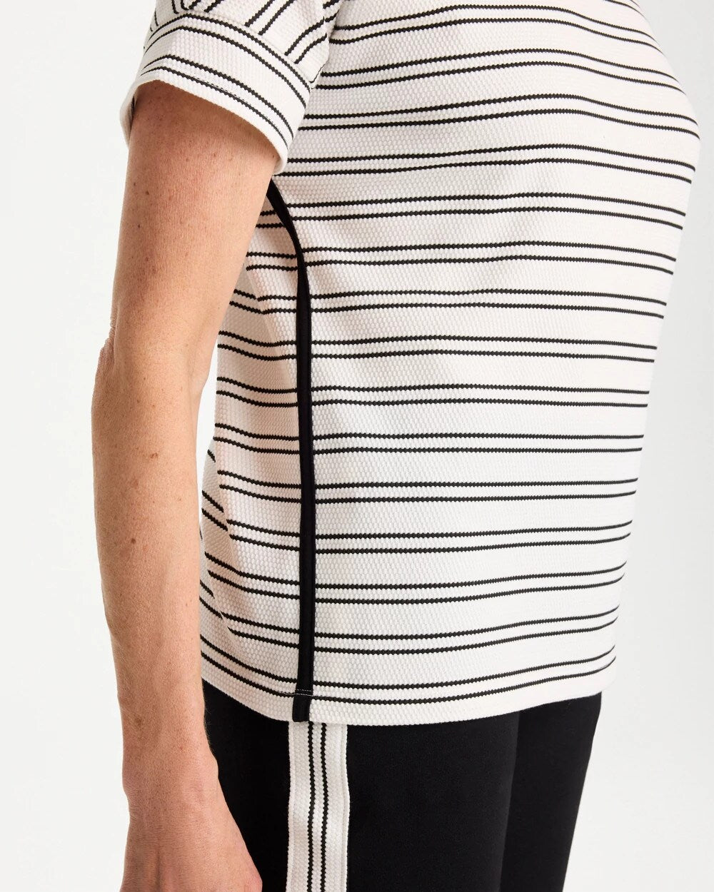 Zenergy Textured Knit Jacquard Top