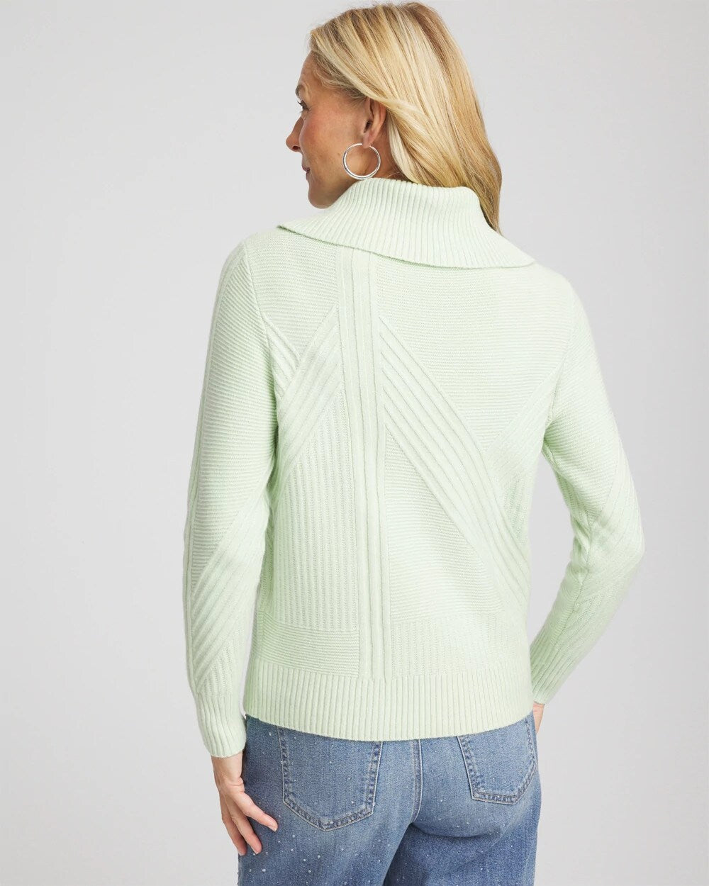 Ribbed Cowlneck Sweater