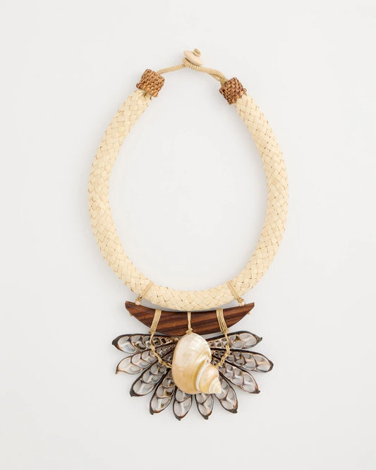 Chico's x Romi Marina Pendant Bib Necklace