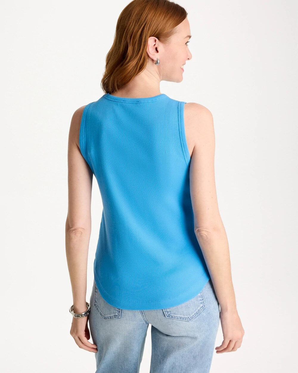 High Neck Rib Tank