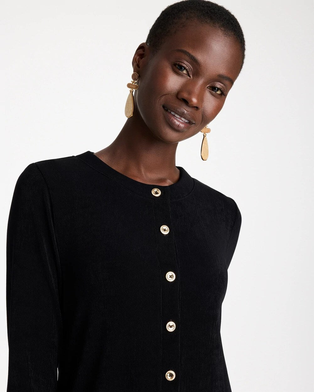 Travelers Collection Scoopneck Shirt Jacket