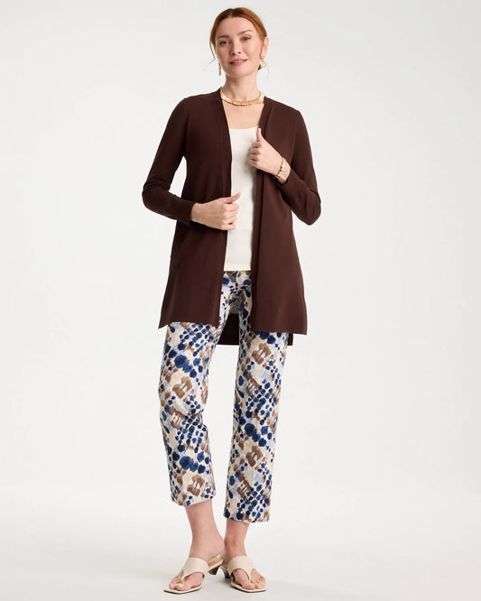Printed Brigitte Straight Crop Pant