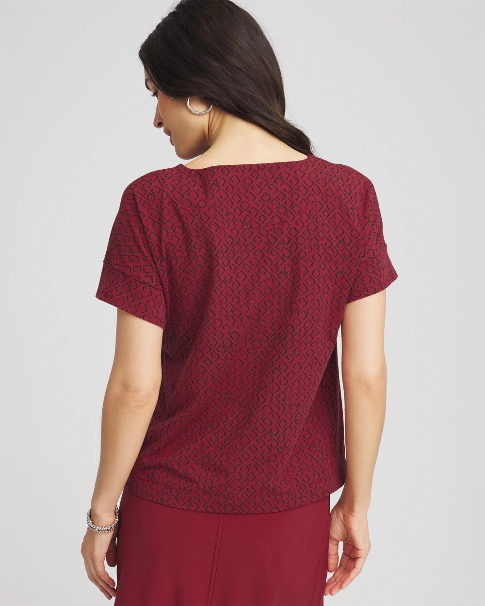 Zenergy UPF Geo-Print Dolman Top
